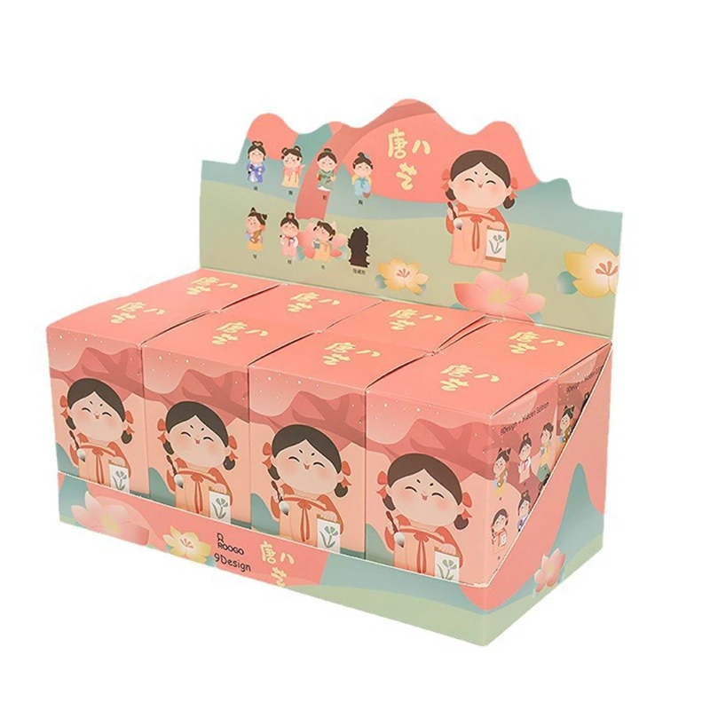 Chinese Tang Dynasty Decoration Figures Blind Box - Set of 8 Mystery Boxes Princess Ornament Desktop Collectible Figurine