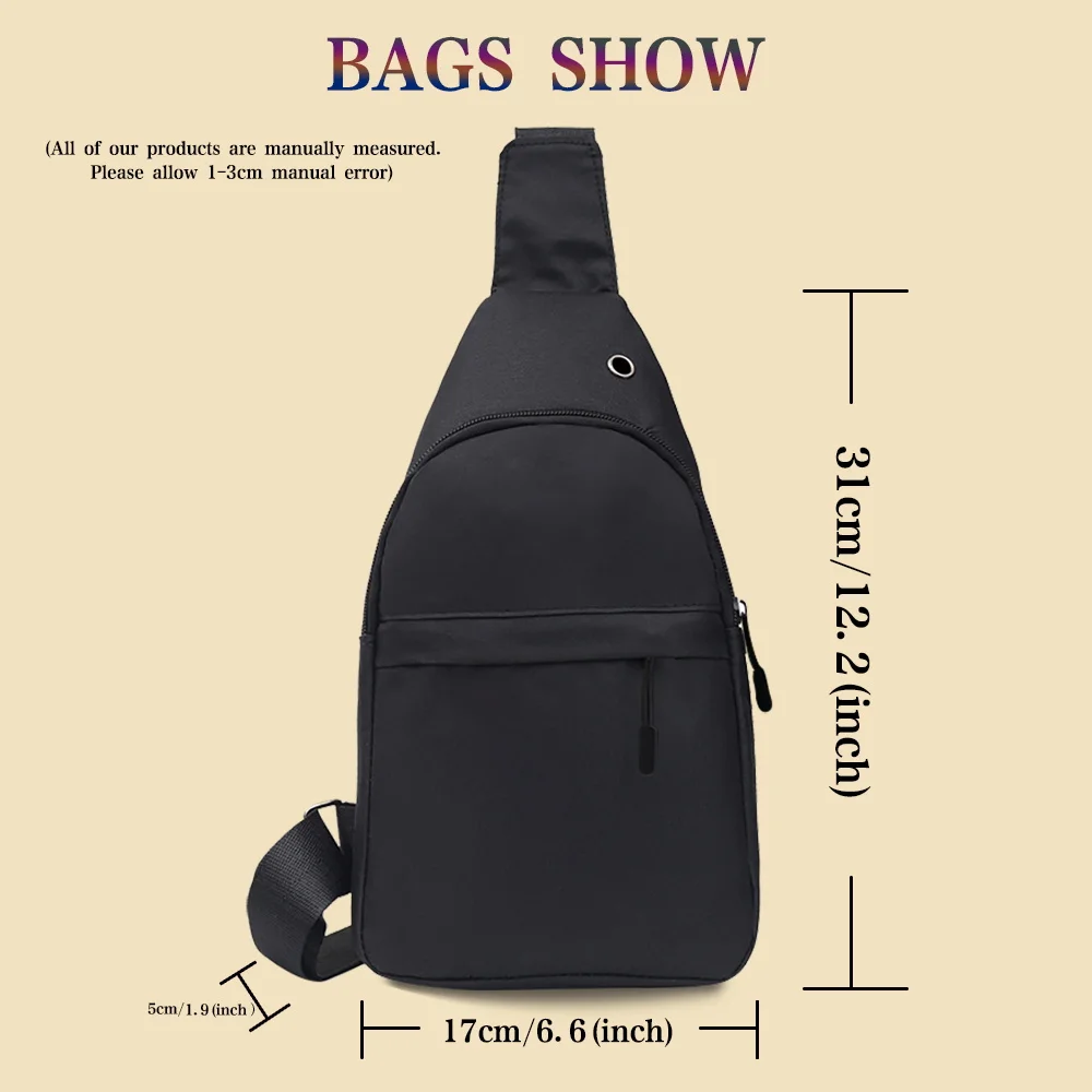 Moda ombro saco de peito pacote de cintura pacote mensageiro para masculino impressão onda padrão multifuncional ocrossbody saco de viagem estilingue