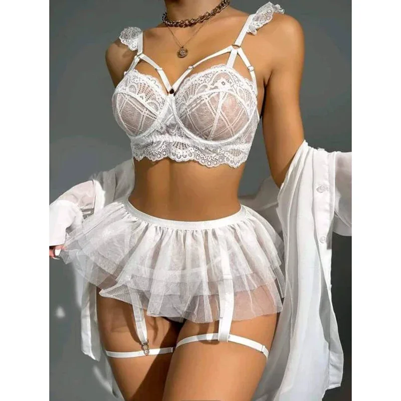 Women\'s Sexy Lingerie Set Underwear Fetish Party Dresses 18 Fancy Sex Pancake Toys Sexy-lingerie-set Erotic Moving Skirt PornLED