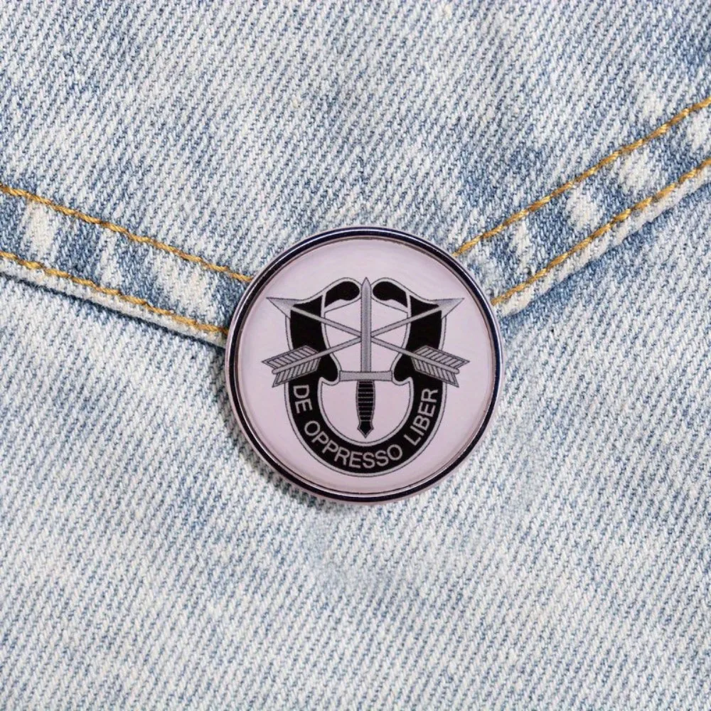 1 قطعة شارة القوات الخاصة الأمريكية دي أوبريسو ليبر العسكرية التلبيب قبعة دبوس