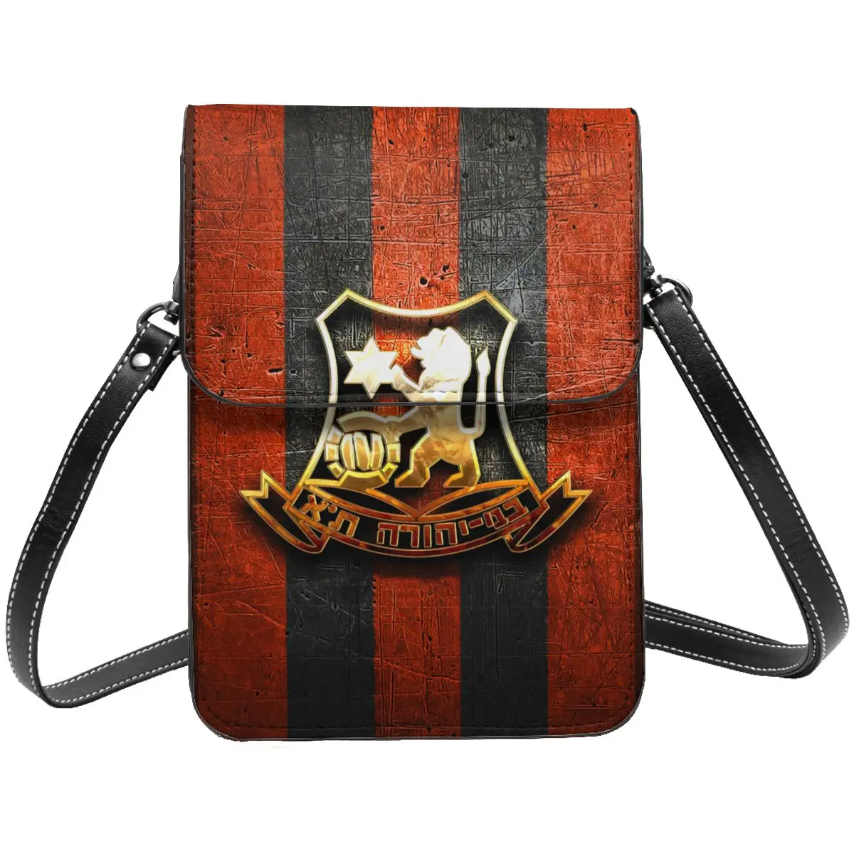 

Israel Bnei Yehuda Tel Aviv Fc Cell Phone Purse Wallet Handbag Crossbody Bag Shoulder Bag with Adjustable Strap