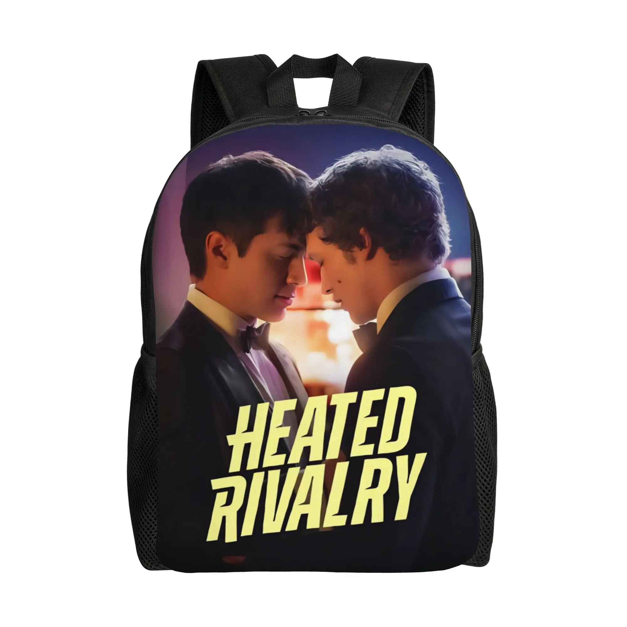 

Heated Rivalry Backpack for Men Women Casual Student Work Daypack Canadian Sports Romance Laptop Computer Canvas Bags Gift