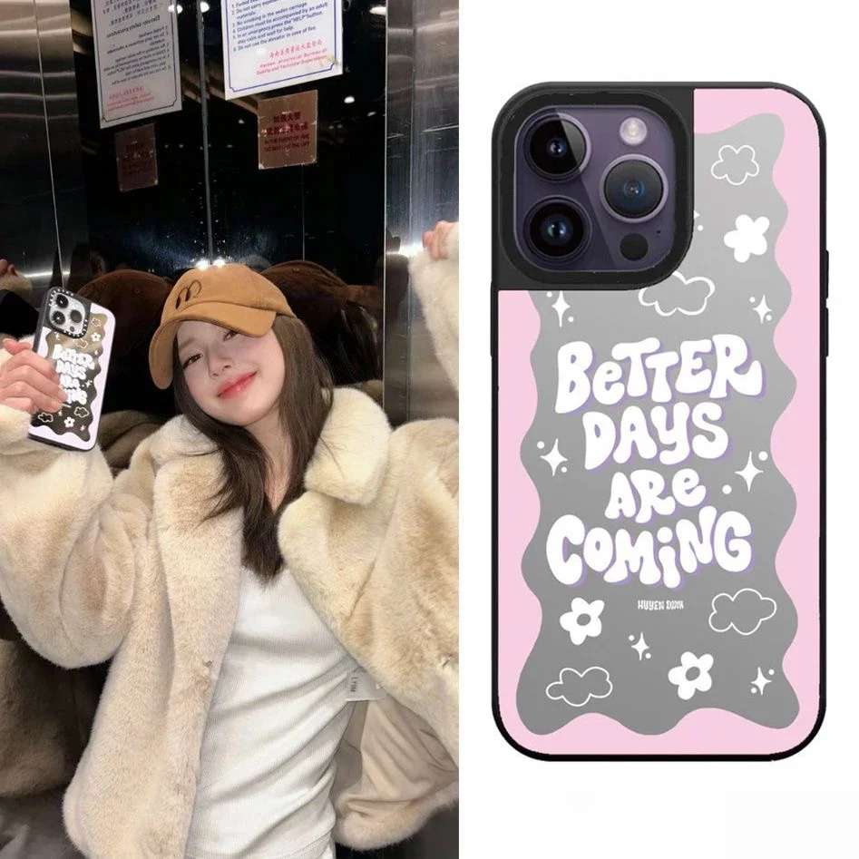 

Better Things Are Coming MagSafe Mirror Phone Case Cover for iPhone 11 12 13 14 15 Pro Max Case for IPhone 15 Pro Max