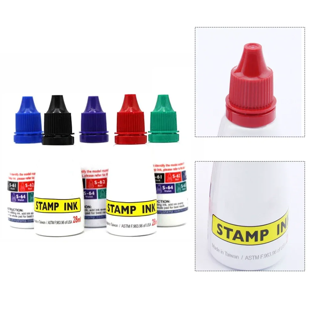 25cc Self Inking Refill Ink Premium Water Based Ink for All Your Stamping Needs Compatible with Daters and Stamp Pads