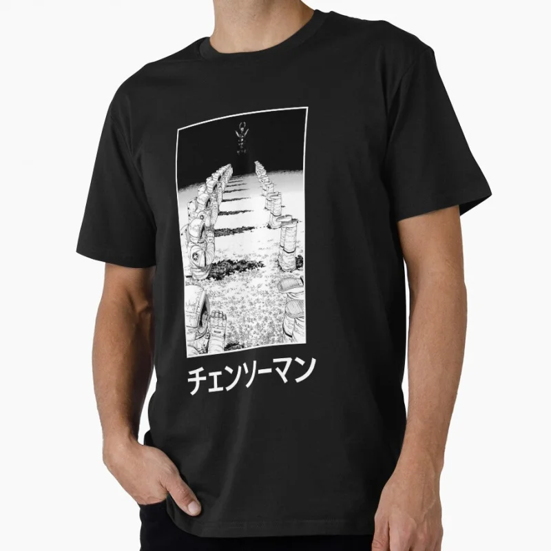CSM DARKNESS DEVIL Chainsaw Gift T Shirt for Anime Lover Large Size Tops Manga Graphic Print Y2k Clothes Cartoon Tee