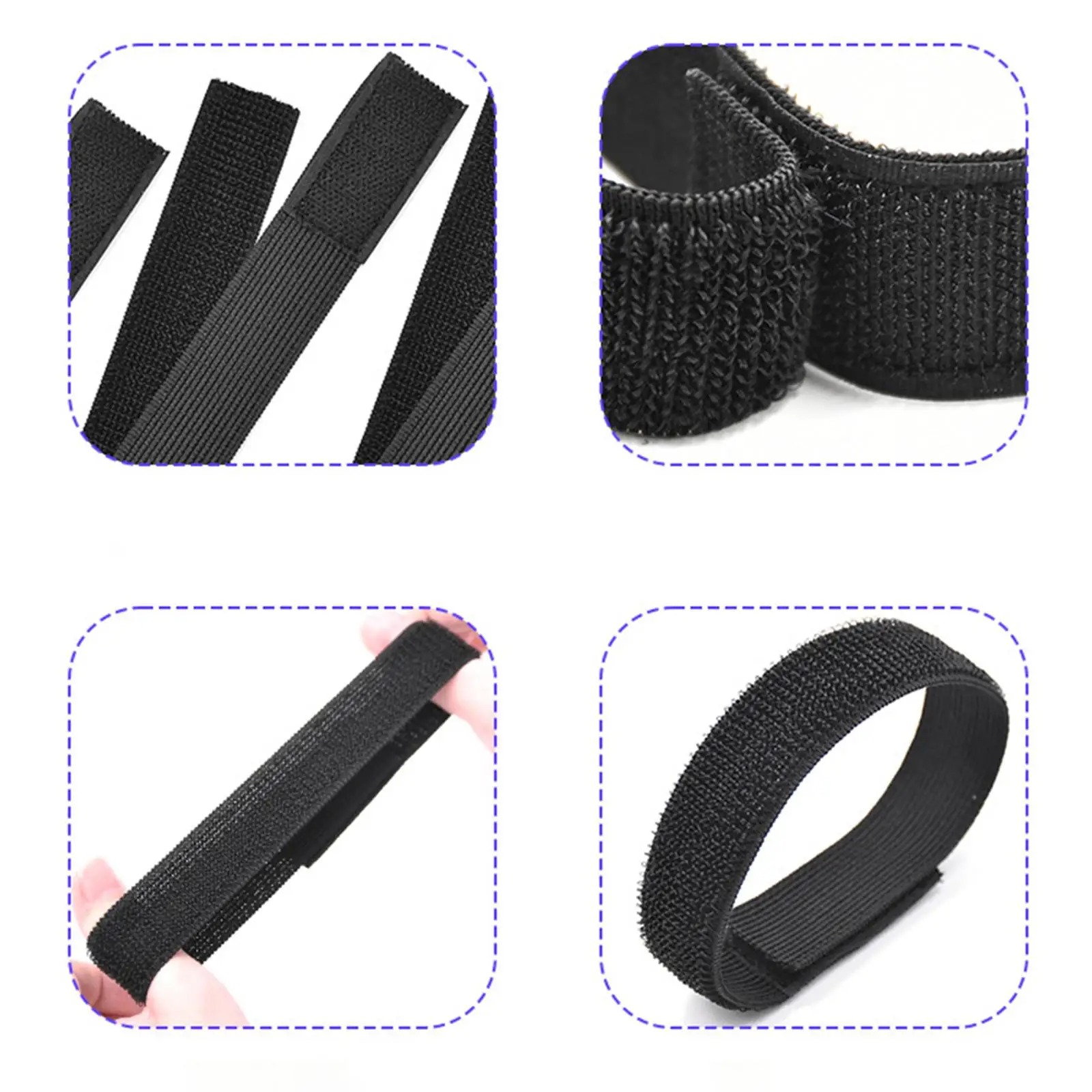 Nylon Polyester Boot Trouser Binding Bands Portable Elastic Pant Leg Straps for Outdoor Cycling and Gardening