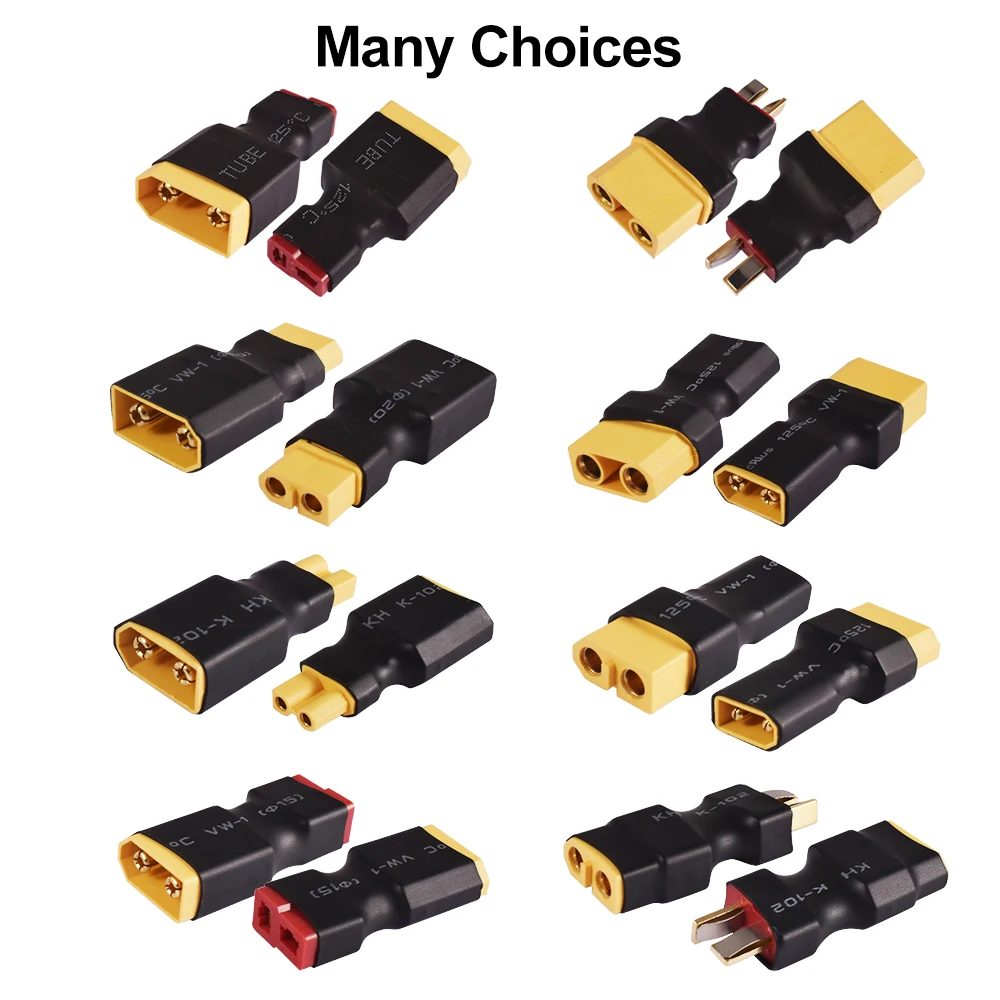 9IMOD 2/4 قطعة التوصيل XT60 XT30 XT90 T-التوصيل ذكر موصل سالب محولات التوصيل مستوى واحد Adanter التوصيل لا أسلاك RC يبو البطارية