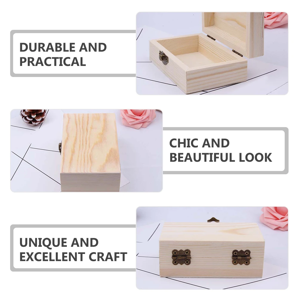 

Wooden Storage Boxes High Grade Material Jewelry Case Bride Gift Box Wedding Favor Trinket Box Party Favor Container Sewing