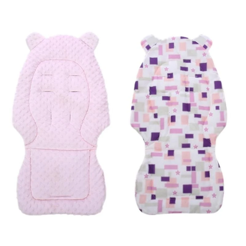 R66D Baby Stroller Cushion Breathable Car Liner Double Side Baby Body Support Pad for Toddlers Baby Carriage Cushion