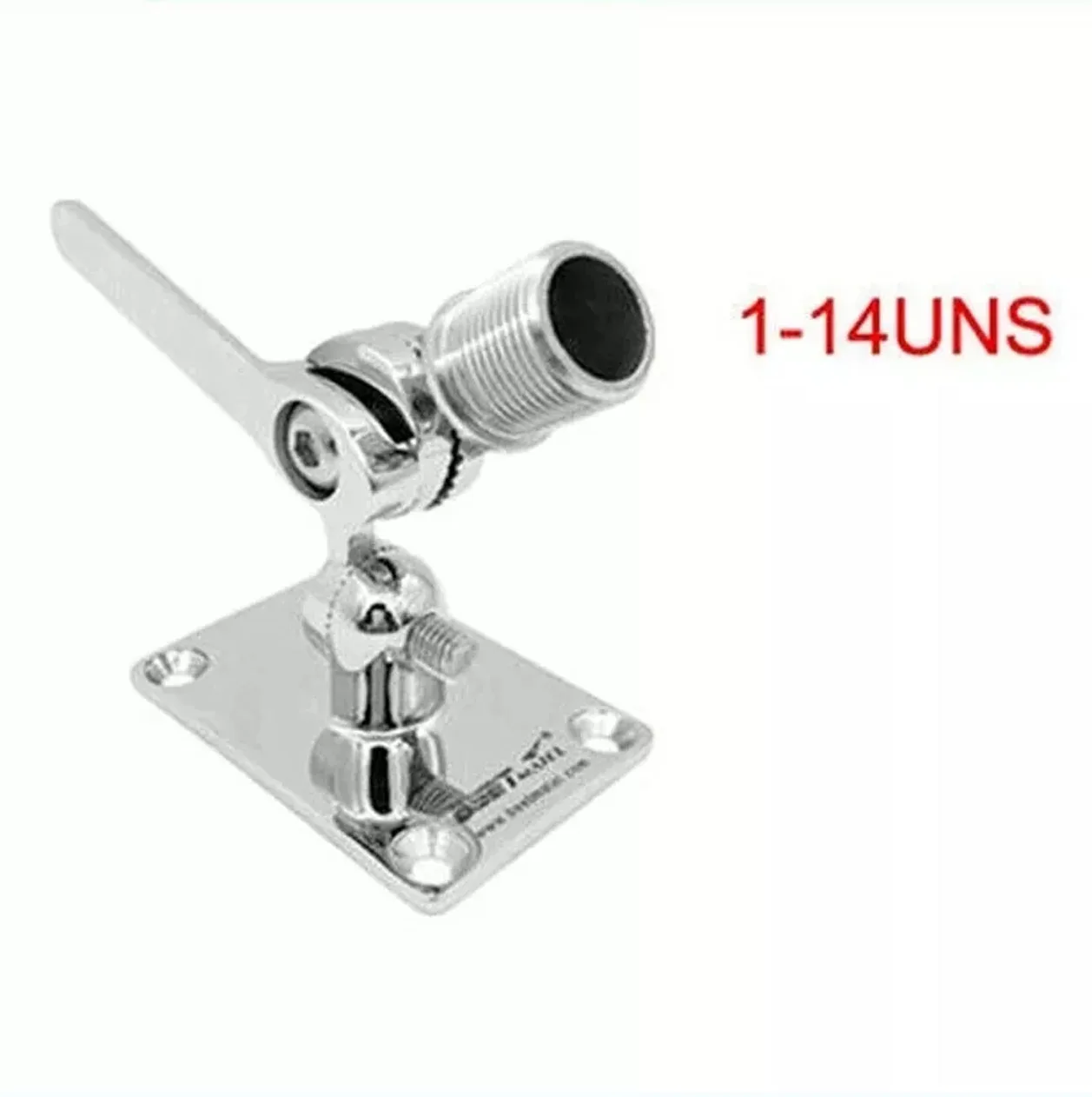 

1PC Stainless Steel Marine VHF Antenna Dual Axis Adjustable Base Mount For Boats