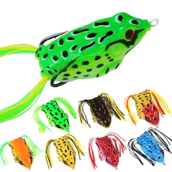 1 pz 5G 8.5G 13G 17.5G esca rana tubo morbido esca plastica esca da pesca con ami da pesca Top Water Ray rana occhi artificiali 3D