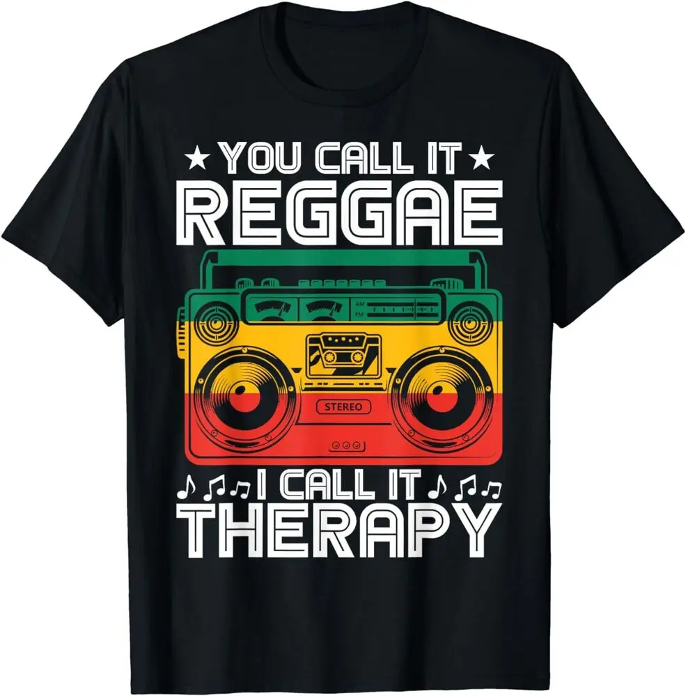 NEW Jamaica You Call It Reggae I Call It Therapy Rasta Jamaican T-Shirt   Anime Graphic T-shirts for Men Clothing Women