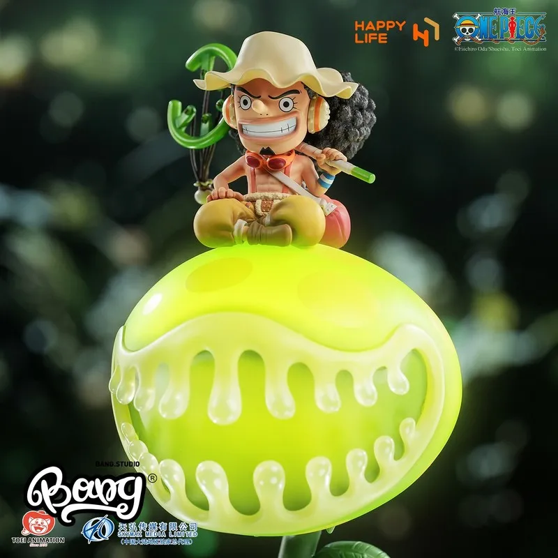 In Stock One Piece Usopp Figure Touch Control Night Light Anime Pvc Model Desktop Decoration Collectible For Anime Fans