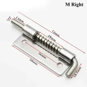 2 ks sudových šroubů z nerezové oceli, pružinová posuvná západka pro zásuvku skříňky, stodolu, domácí hardware, bezpečnostní dveřní šroub, západka zámku 8 nejlepší prodej zámek závory hlavně - №8