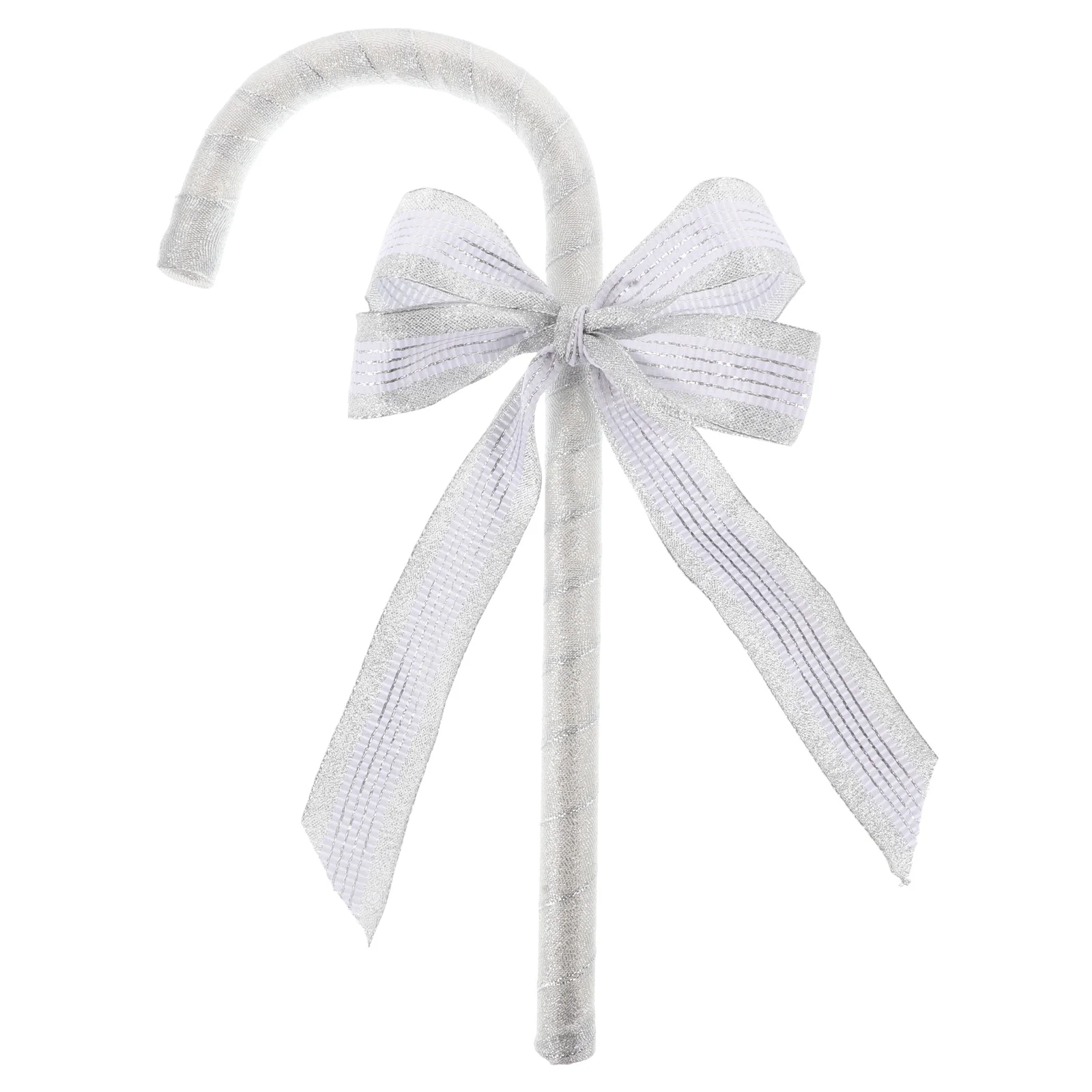 

Bow Crutches 5ft for Women Crystal Costume Cane with Bow Princess Dress-Up Wand Christmas Party Prop Folding Peep Staff