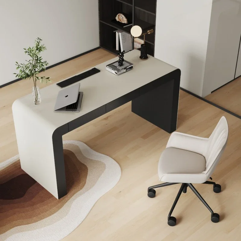 Advanced modern minimalist Italian minimalist home study desk, living room light luxury computer desk writing desk