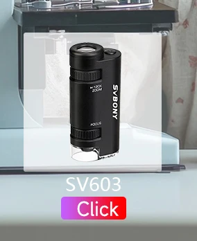 Svbony SV603 60x-120x Tragbares Handmikroskop mit LED-Lichtquelle und Einstellmöglichkeit zur Förderung des Interesses von Kindern – Detail 6