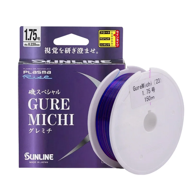الأصلي SUNLINE GURE MICHI النايلون شبه العائمة روك خيط صنارة الصيد السلس لينة الملونة القفز الخط الرئيسي لصيد الأسماك 150 متر #1
