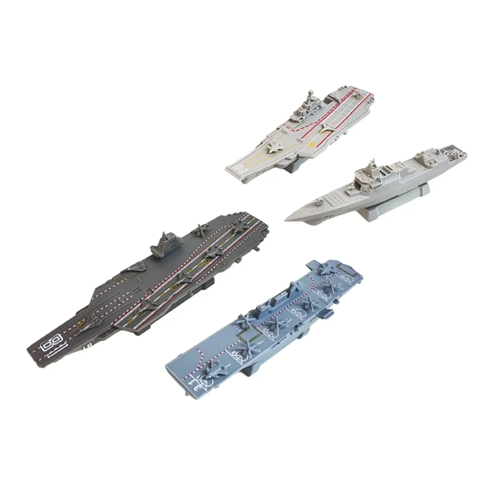 

4Pcs Warship Model Gifts Aircraft Carrier Model for Children Collection Boys