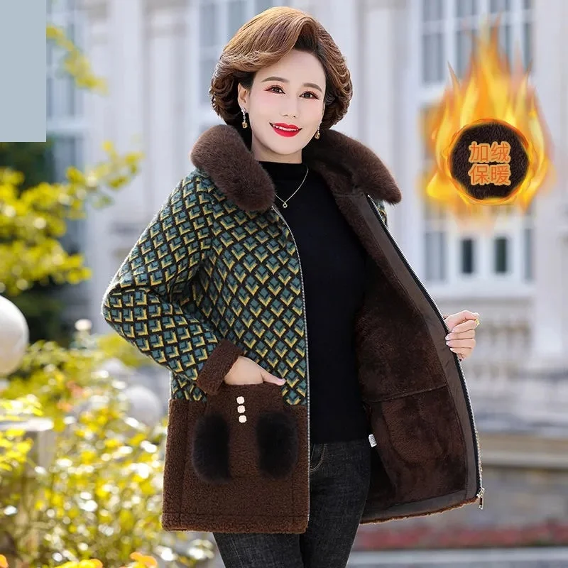 Winter Thicke Imitation Mink Velvet Coat Women Cotton Clothes New Korean Loose Mid-Long Hooded Coat Female Warm Basic Jacket 5XL