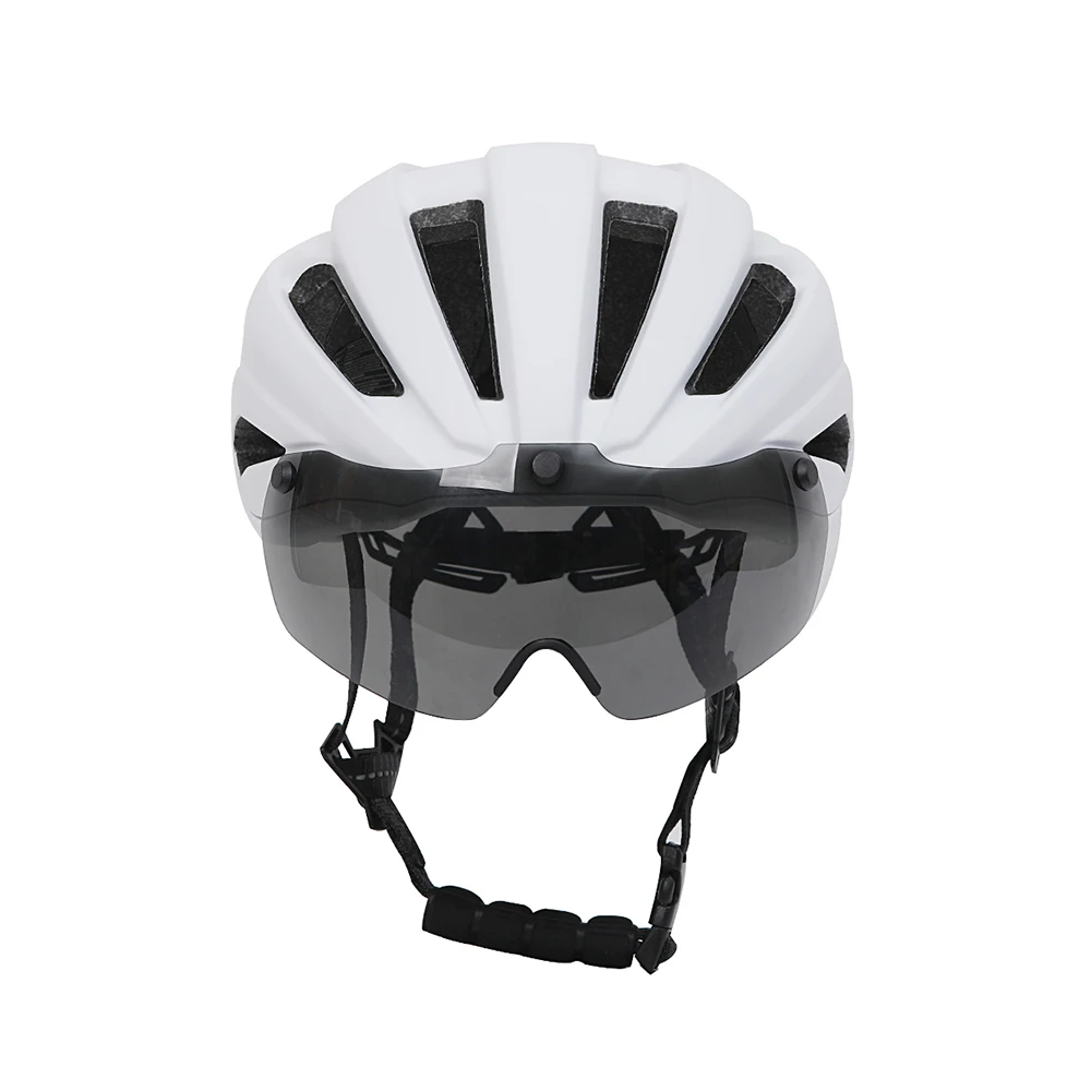 NEW Popular OGQ road bicycle helmet with cushioning, high-end milk silk inner pads, replaceable magnetic goggles, cycling helmet