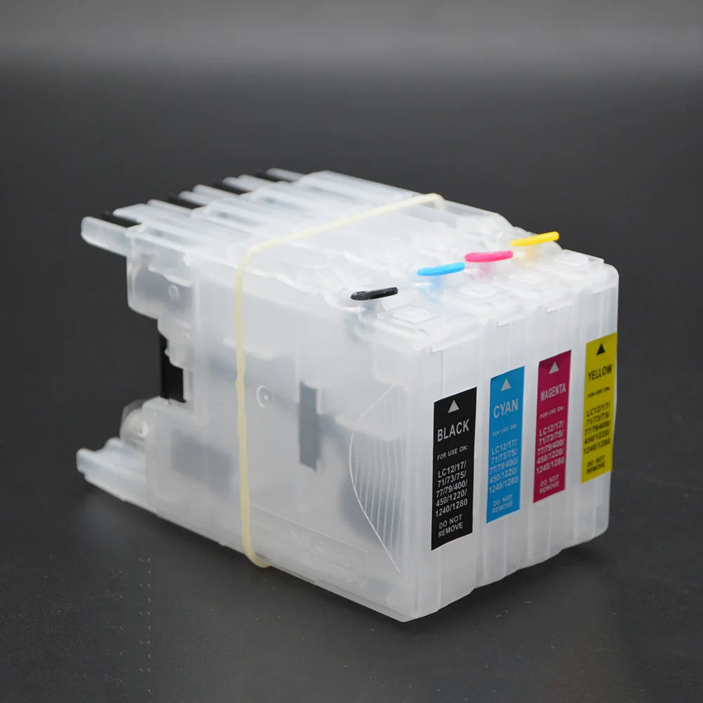 Conjunto de 4 Cartuchos de Tinta Vazios para Brother MFC-J5910 J6510 J6710 J6910 J825 J835 J525 J725 J925 J430 J625 J280 J425 J435