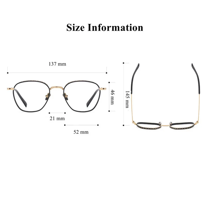 Chashma Men Prescription Glasses Pure Titanium Oval Optical Eyewear Fashion Spectacles Frames Top Quality  Eyeglass for Women