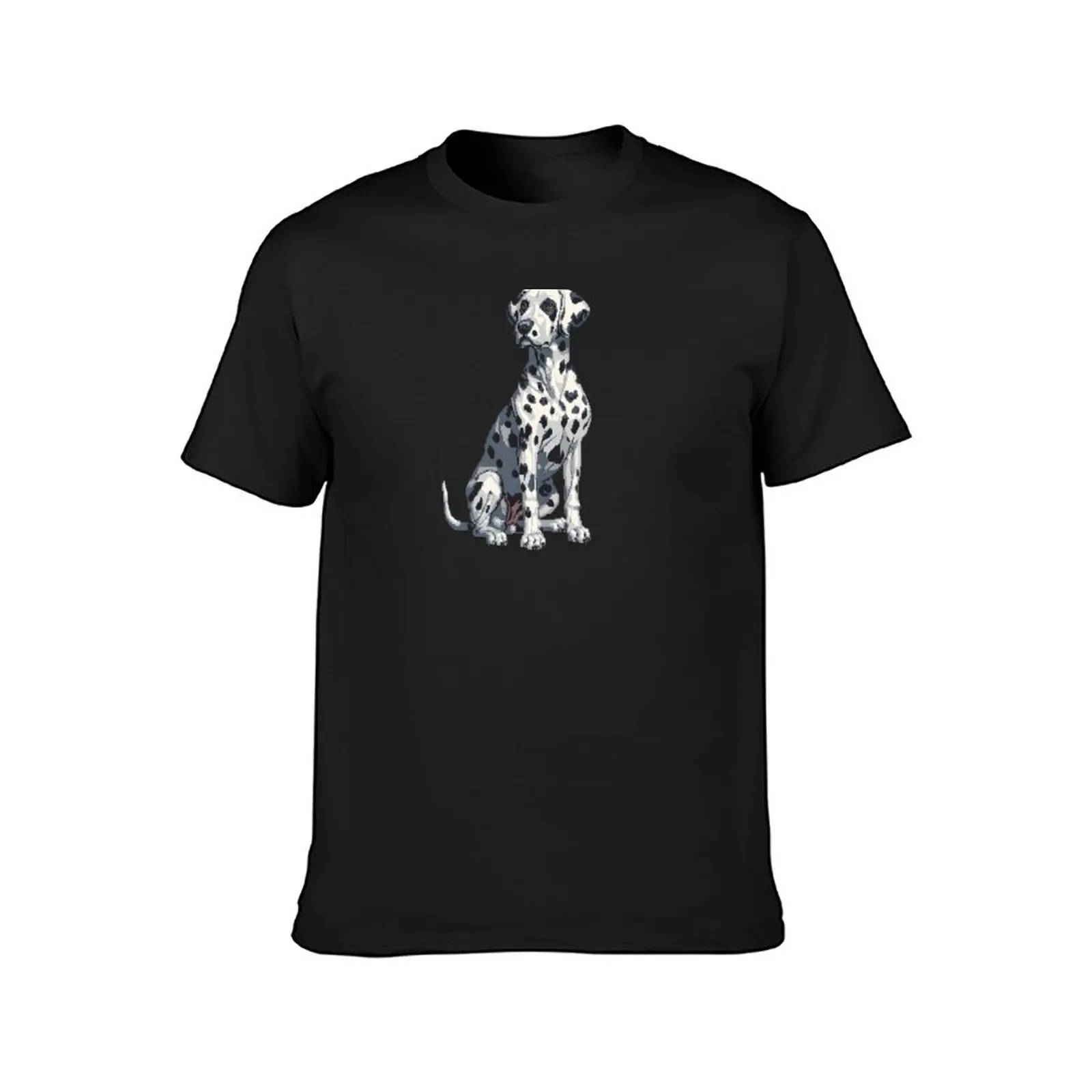 16-bit Dalmatian T-Shirt Short sleeve tee anime quick drying Men's cotton t-shirt