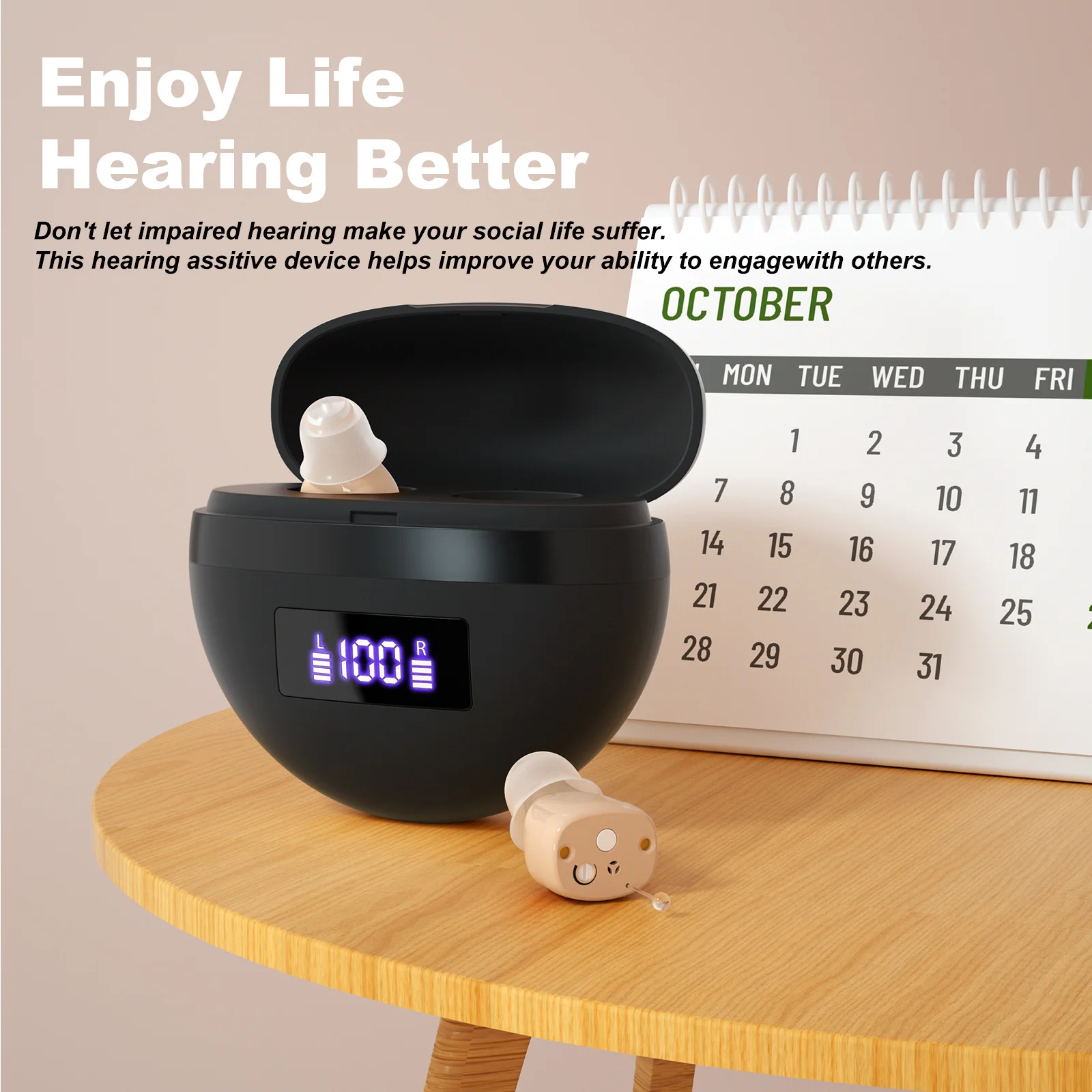 Personal headphones,  portable and comfortable for two-ear wearing hearing Earbuds