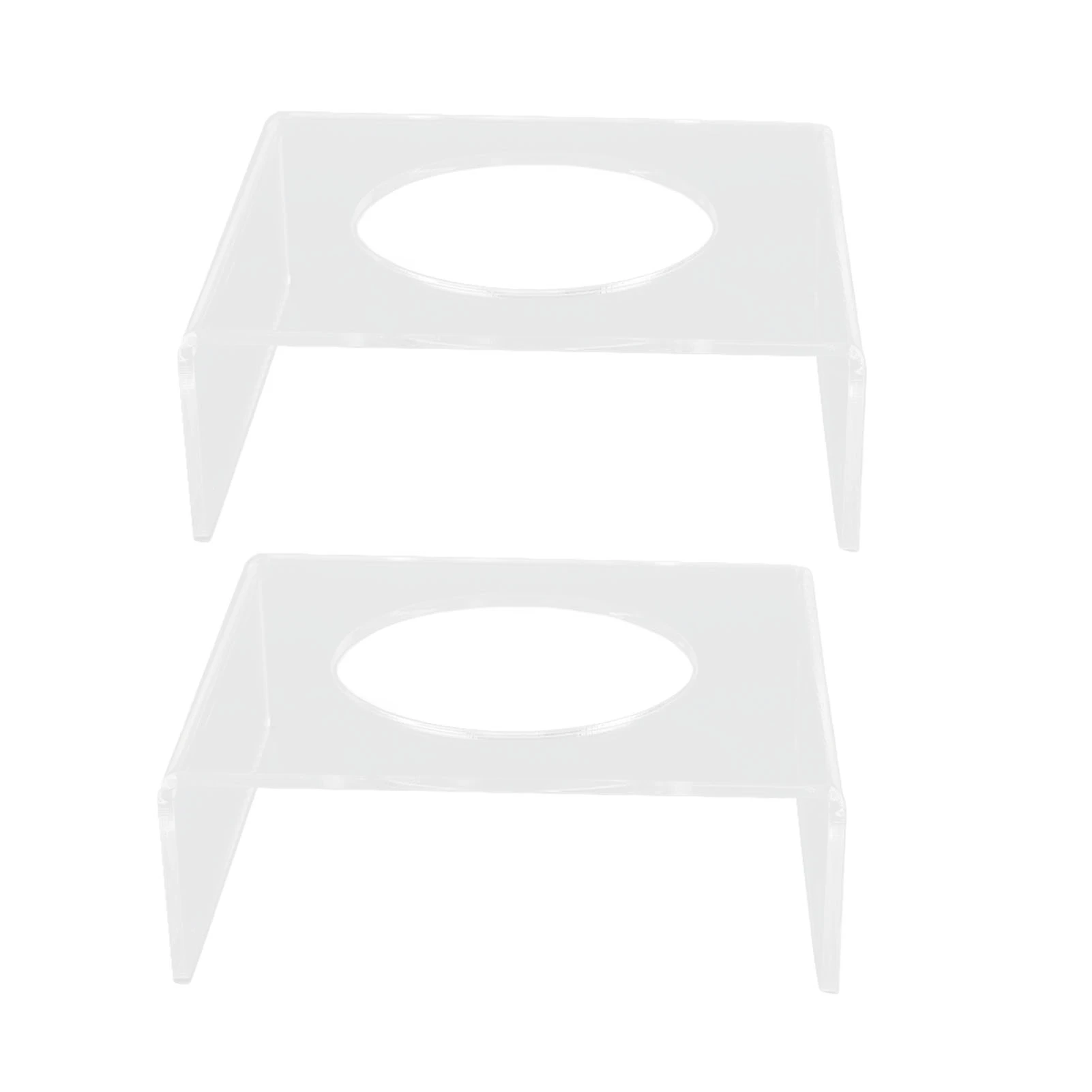 2PCS Football Stand Clear Display Holder Acrylic Stable Support Anti Scratch Versatile Display Rack for Basketball Volleyball