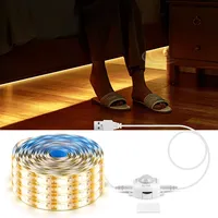 5V USB LED Strip Wireless PIR Human Motion Sensor LED Night Light Waterproof Kitchen Cabinet Stairs Wardrobe Lamp Tape Decor
