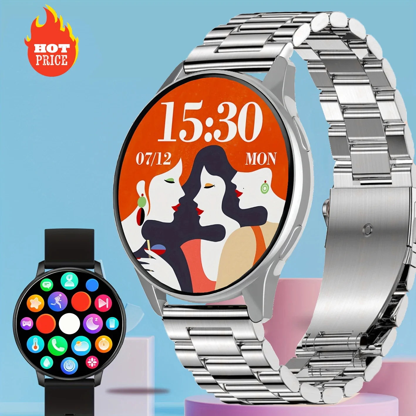 

2025 Sports Smartwatch AMOLED Bluetooth Call Smart Watches For Men's Women Custom Watch Faces Round reloj Smarthwhatch Android
