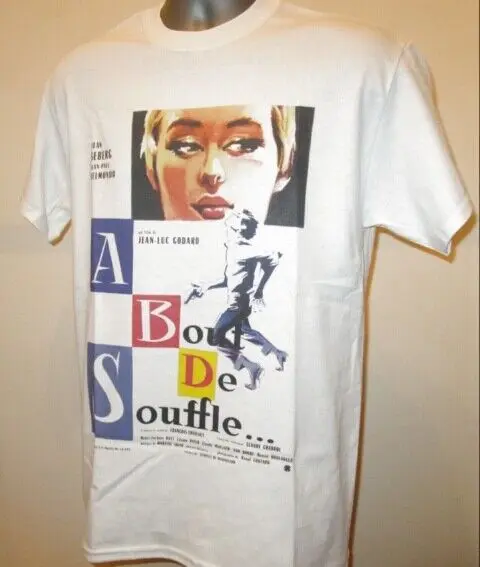 Breathless A Bout De Souffle Poster T Shirt French New Wave Cinema 400 Blows 248