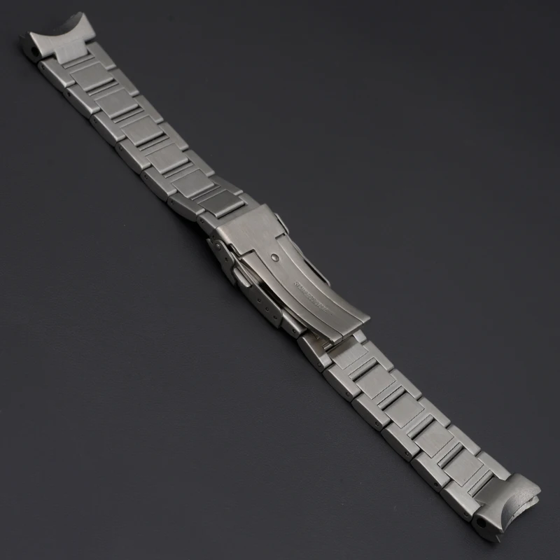 20MM Original Bracelet Watch Parts Solid 316L Stainless Steel Watch Strap Fit SPB185/187 Diver Watch Case Deployment Buckle