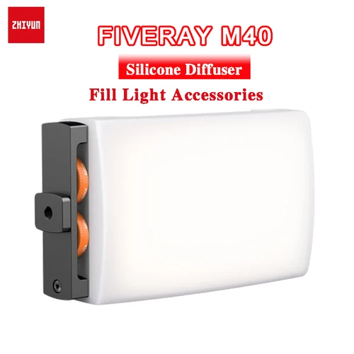 Difusor de luz de silicona ZHIYUN EX1H15, difusor para FIVERAY M40, luz Led de relleno, accesorios de Control de luz para fotografía