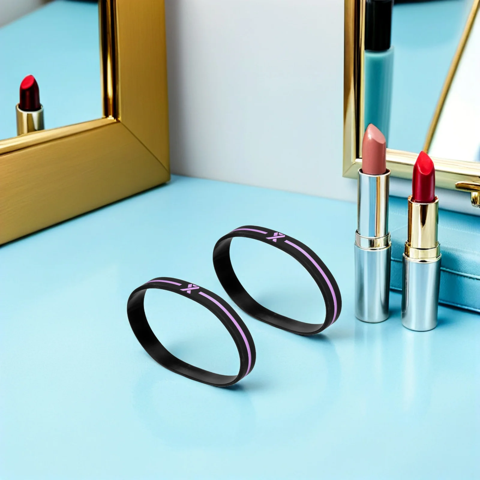 

30Pcs Breast Cancer Support Bracelets Silicone - Eye-Catching Awareness Wristbands for Public Events Fundraisers Community