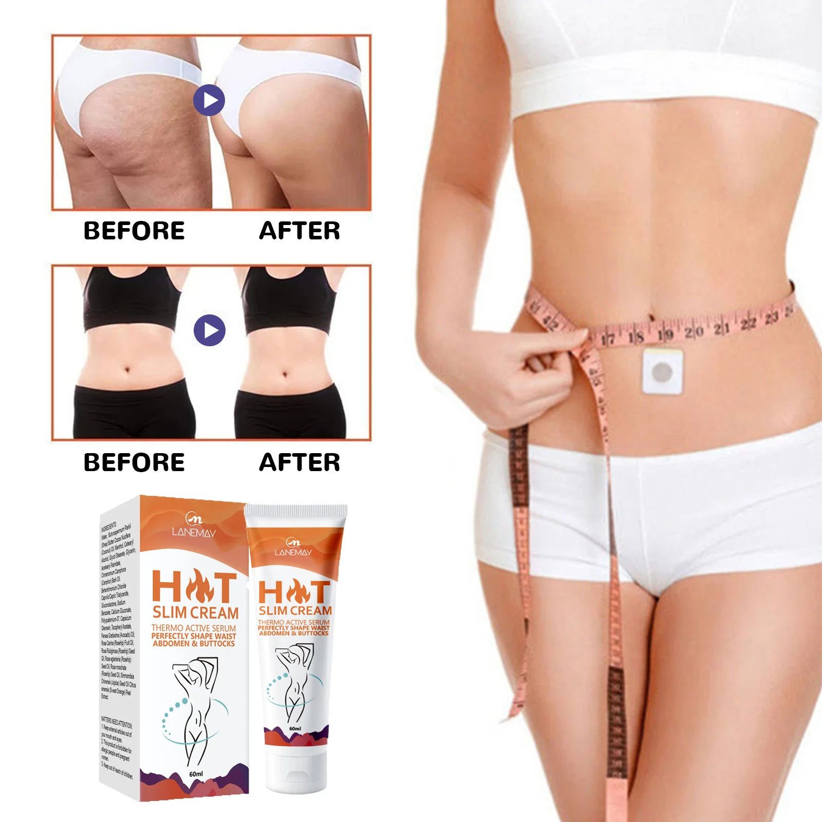 Body Slimming Massage Cream Reduce Belly Thigh Cellulite Thin Arm Waist Leg Burner Abdomen Shaping Fat Firming Tightening Cream