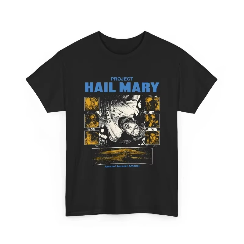 Project Hail Mary T-Shirt, Andy Weir Sci-Fi Novel Tee Summer Men's and Women's Loose and Breathable T-shirt Top