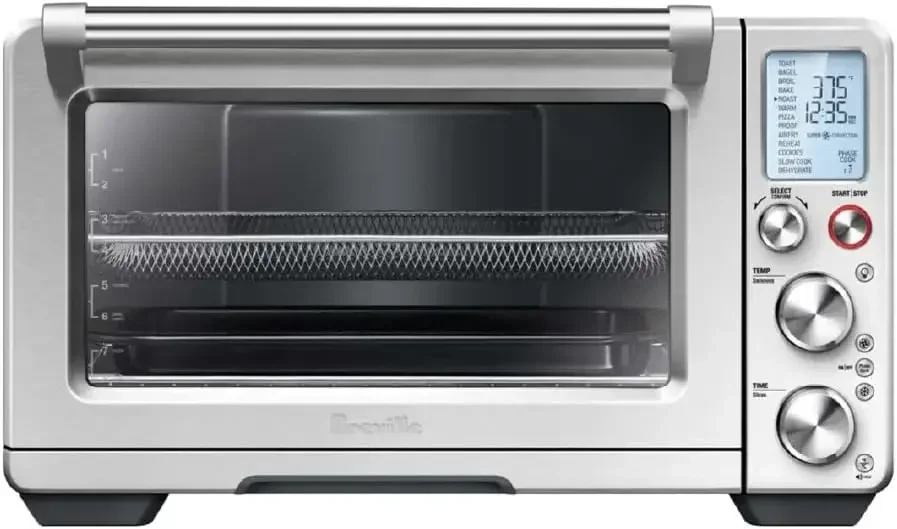 Breville the Smart Oven® Air Fryer Pro, Convection Countertop Oven, Air Fryer Toaster Oven Combo, BOV900BSS, Brushed Stainless