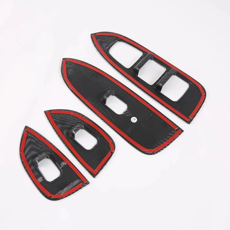 For GWM Tank 300 2026 2023 2024 2025 Accessories Car ABS Carbon Inner Door Armrest Window Lift Button Cover Trim Styling