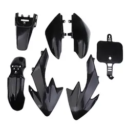 ABS Plastic Fender Graphic Sticker Kit Black for CRF50 Pit Dirt Bike