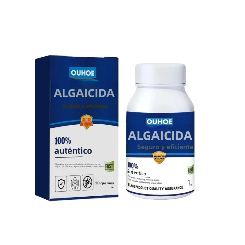 Imagen 7: Algaecida de Alta Eficiencia de 50g para Acuarios y Estanques, Control de Algas y Musgo, Reduce el Agua Verde, Purifica el Agua
