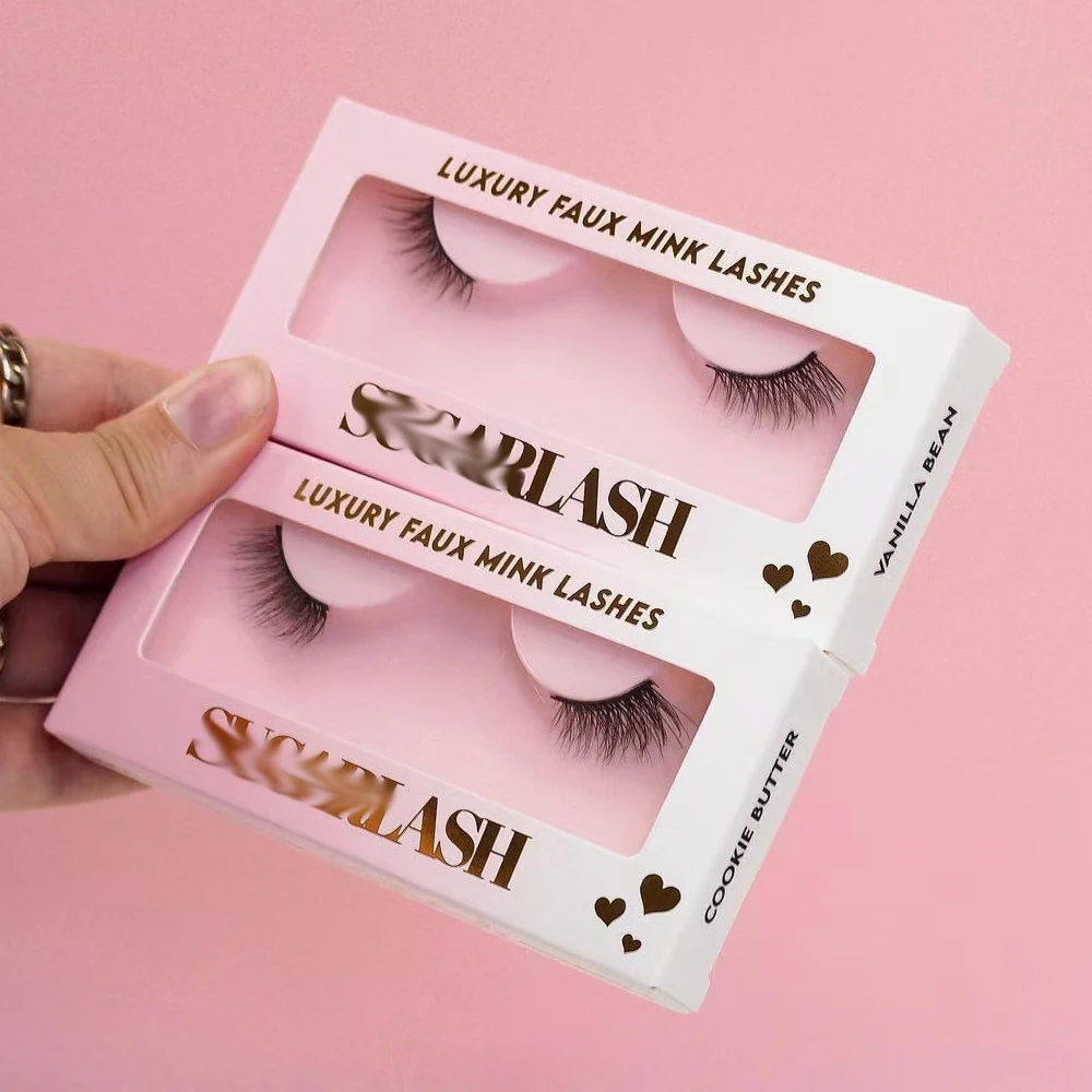 

500pcs 3D real mink half eyelashes and customized box Personal custom package false eyelash bulk free fast shipping mix lashes