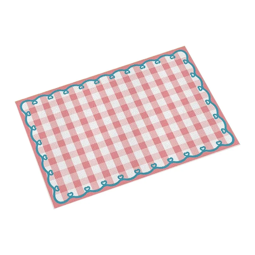 New Diatom Mud Dish Drying Mat Non-Slip Wavy Edge Draining Pad Absorbent Table Mat Tableware
