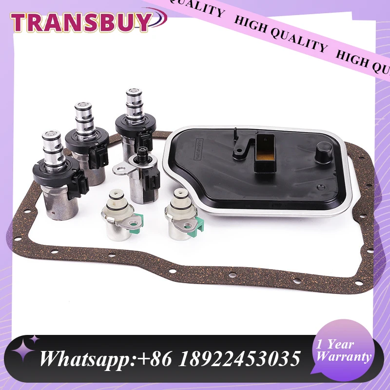 Transmission Solenoid Solenoids Kit With Filter KIT 4F27E FN4A-EL Fits For 99-UP Ford Mazda