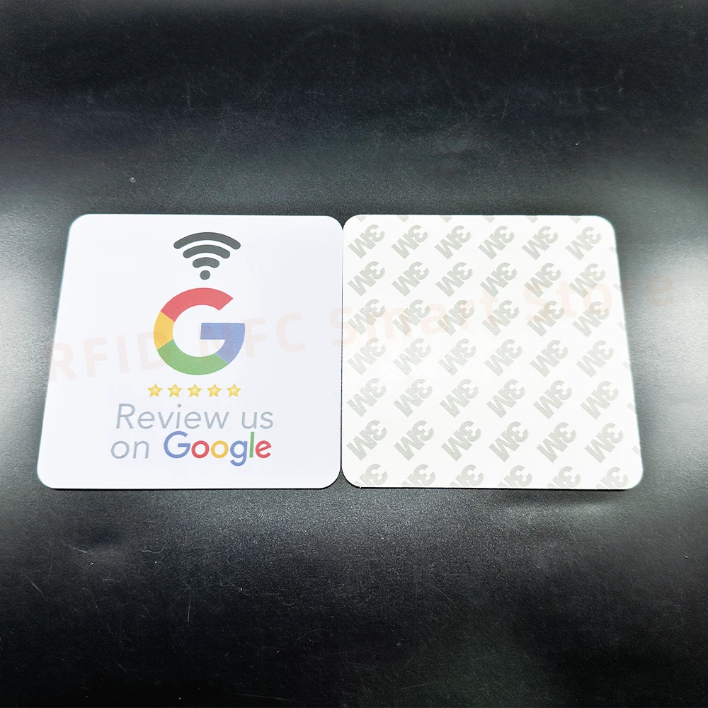 NFC Tap Review Cards Google Customer Reviews Card With Adhesive Backing Increase Your 5 Star Ratings Reviews for Your Business