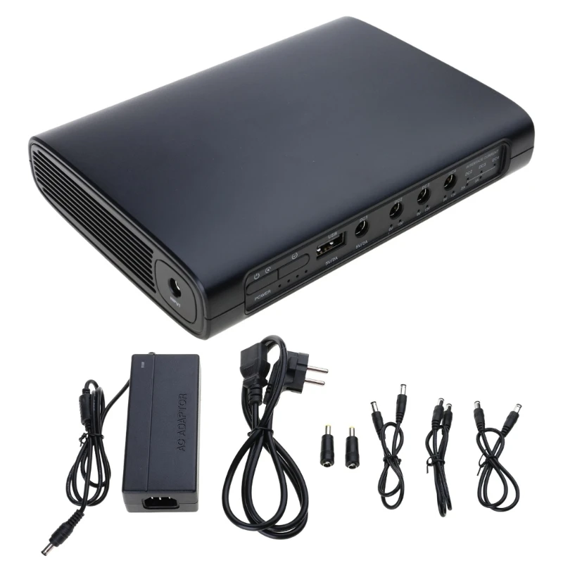 16000/20000/25600mAh Uninterrupted Power Supply 5V 9V 12V 5.5x2.1mm UPS Power Supply for Wireless Routers Laptop Camera