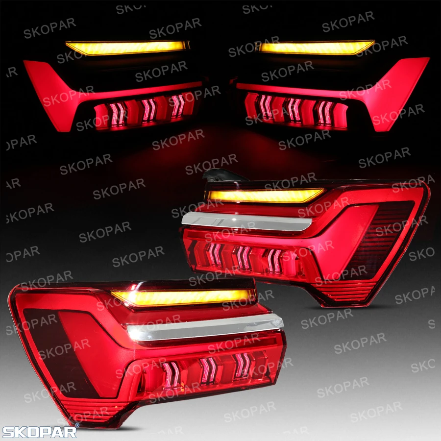 For Audi A6 C8 LHD 2019 2020 2021 2022 2023 2024 2025 6 Pin LED Tail Light Rear Brake Lamp Car Accessories 4K5945223 4K5945094