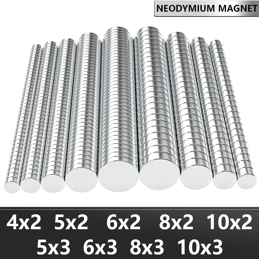 4x2 5x2 6x2 6x3 10x2 10x3mm N35 Super Strong Neodymium Magnet Round NdfeB Powerful Permanent Magnetic imanes Refrigerator Magnet
