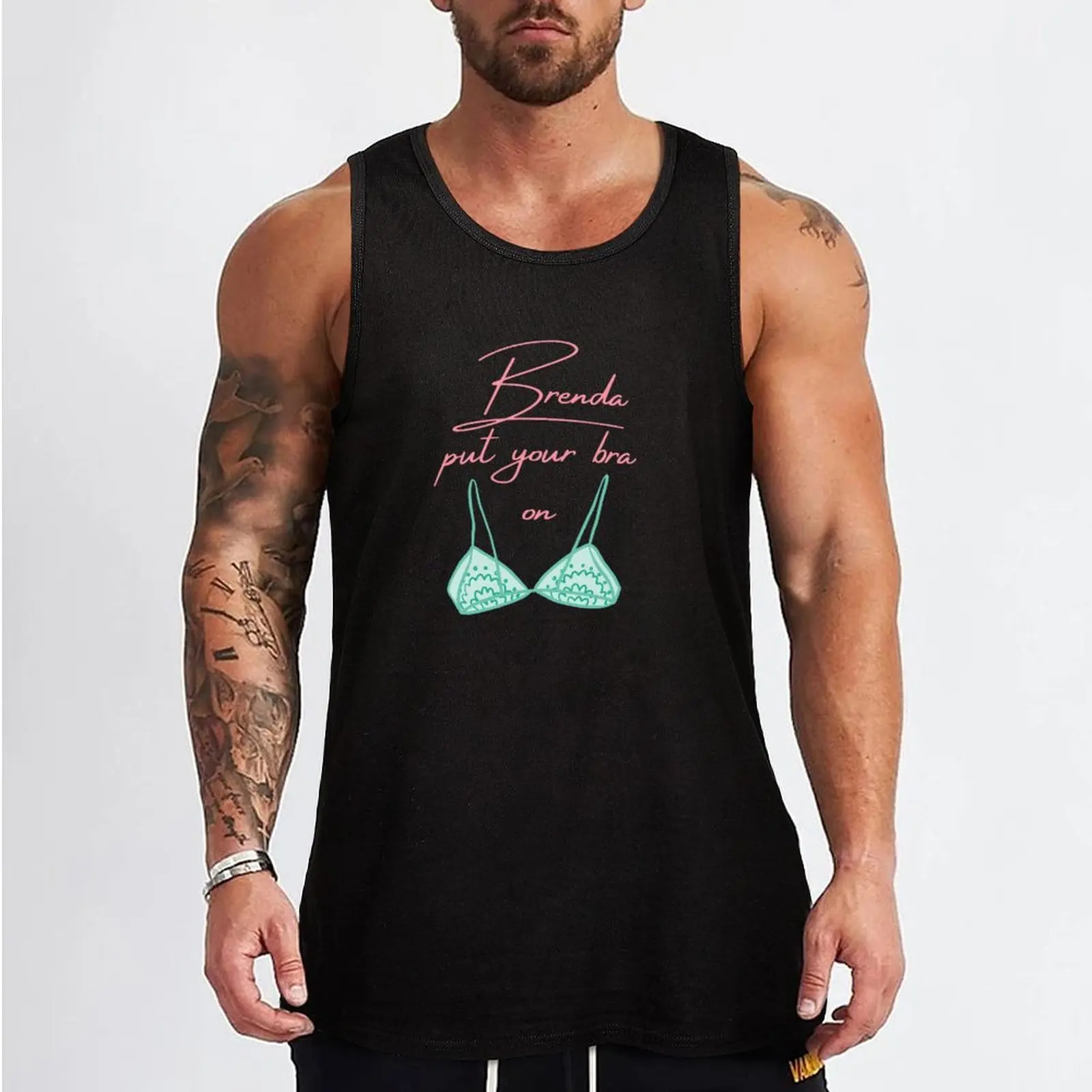 Brenda Put Your Bra On Tank Top anime clothes summer clothes man 2024 Man sleeveless shirt